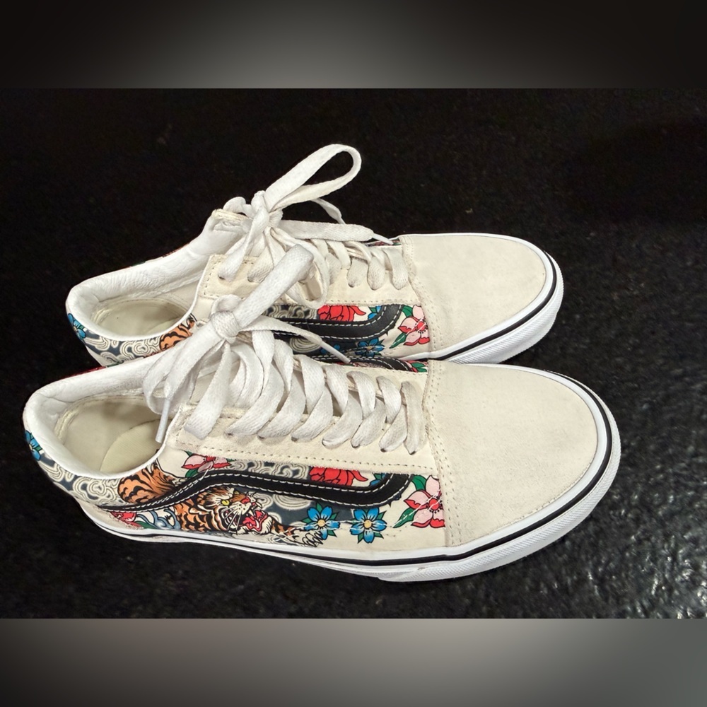 Vans Old Skool ‘Tiger Floral’ – Multi / True White (8) - Picture 1 of 13